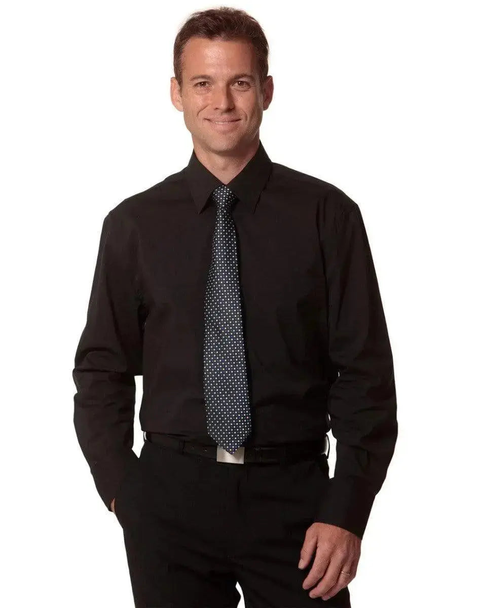 BENCHMARK Men's Cotton/Poly Stretch Long Sheeve Shirt M7020L Metro Workwear.